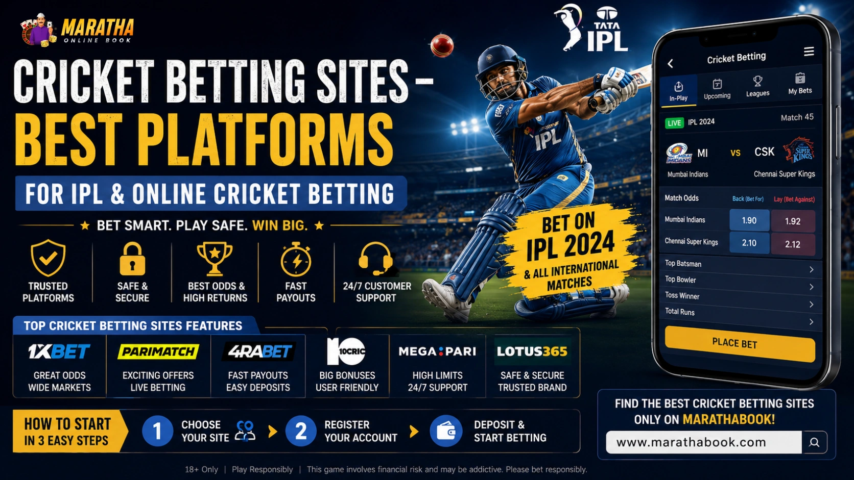 Cricket Betting Sites: Best Platforms for IPL & Online Cricket Betting in 2025–26