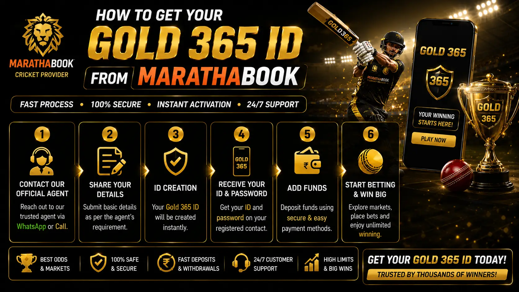 How to Get Your Gold 365 ID from MarathaBook