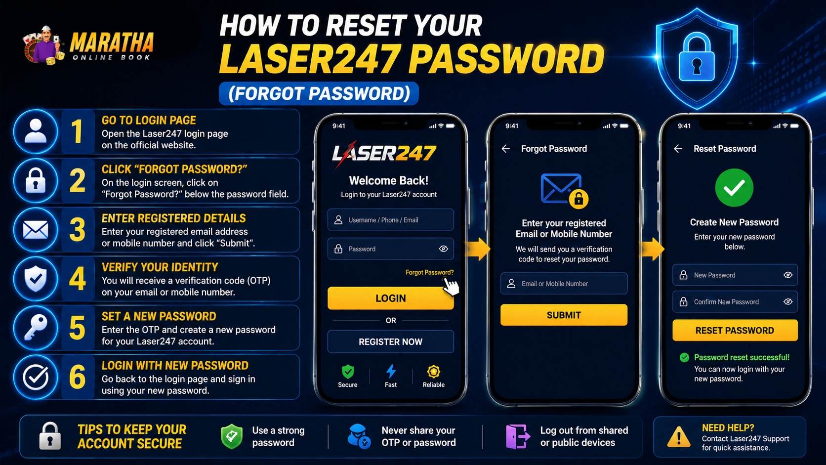 How to Reset Your Laser247 Password (Forgot Password)