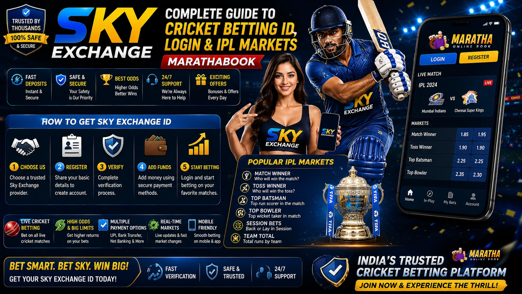 Sky Exchange – Complete Guide to Cricket Betting ID, Login & IPL Markets